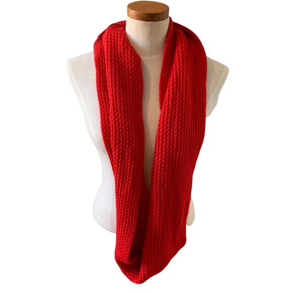 BCBGGeneration Chunky Knit Infinity Scarf Red - Picture 2 of 4